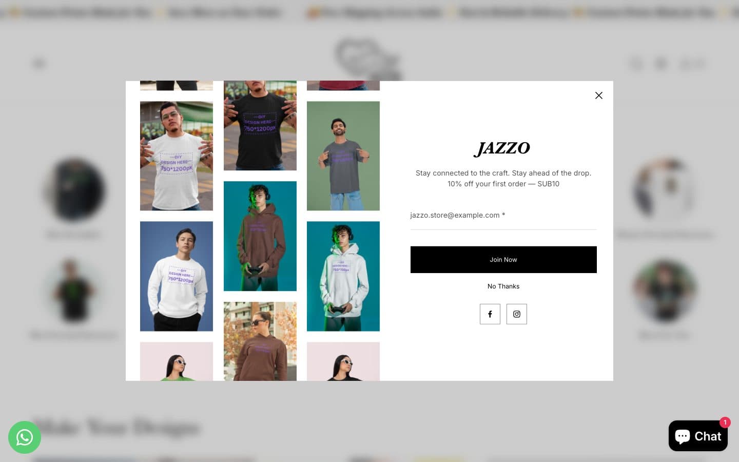 Jazzo Store Desktop Preview