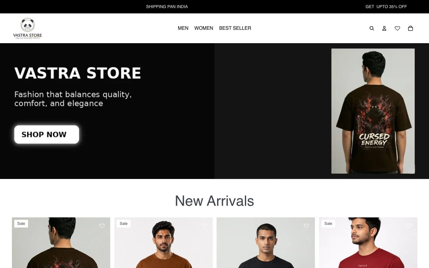 Vastra Store Desktop Preview